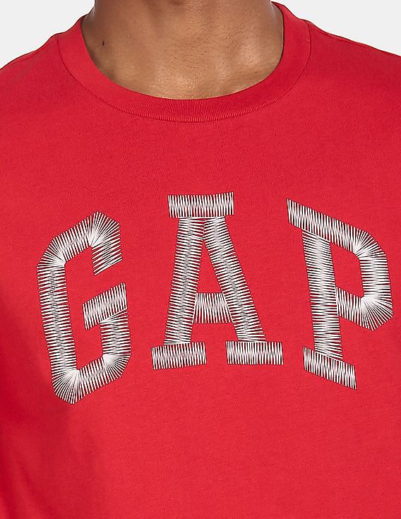 GAP Men Red HD Logo T-Shirt