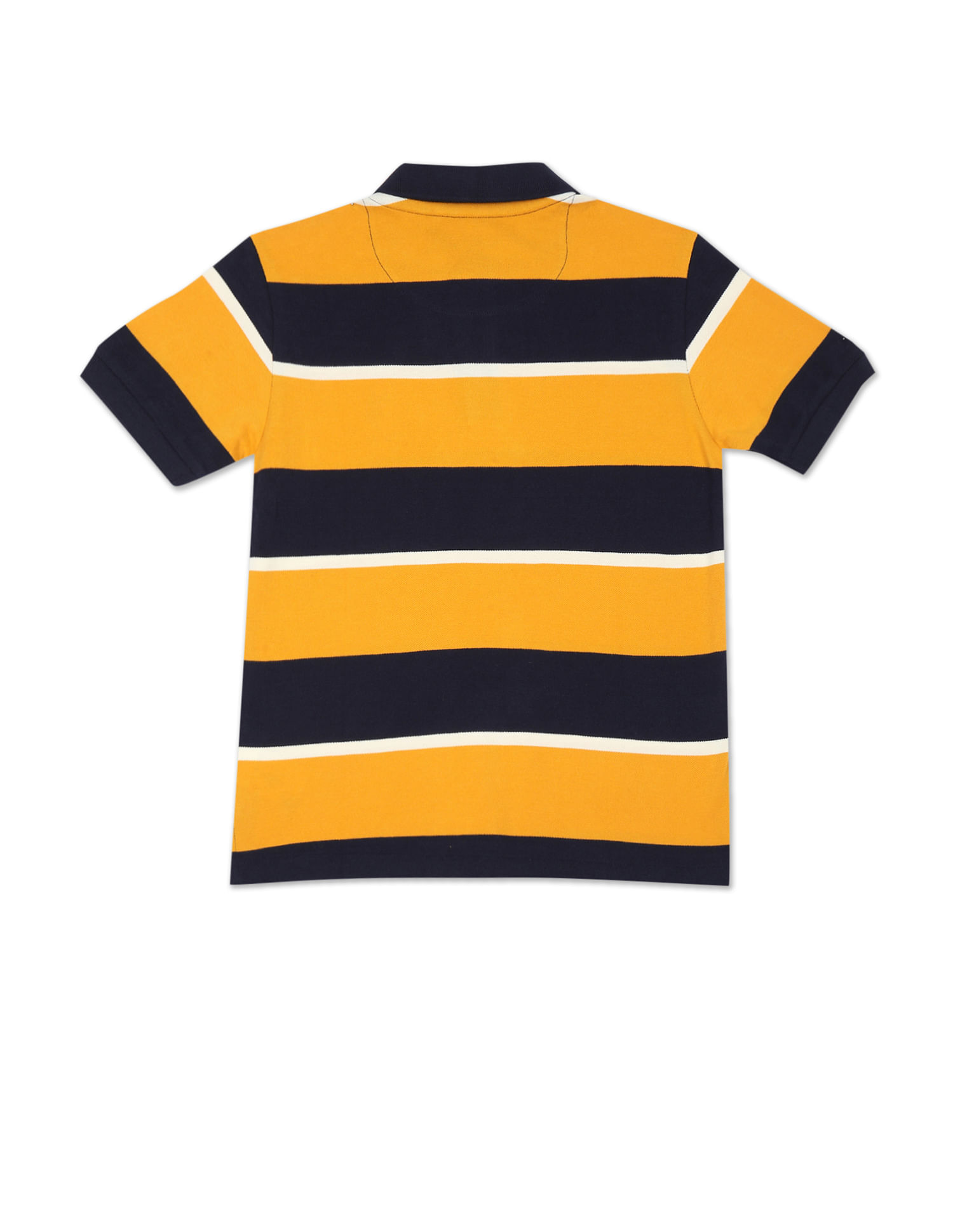 U.S. Polo Assn. Kids Boys Horizontal Stripe Cotton Polo Shirt