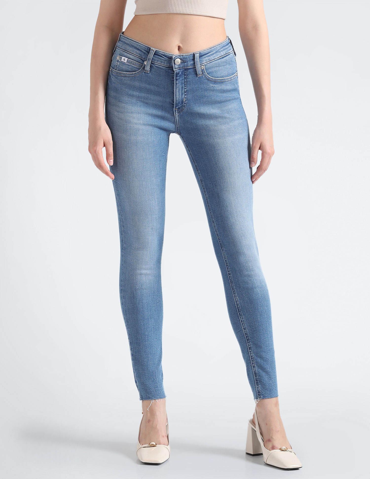Calvin Klein Mid Rise Skinny Fit Jeans