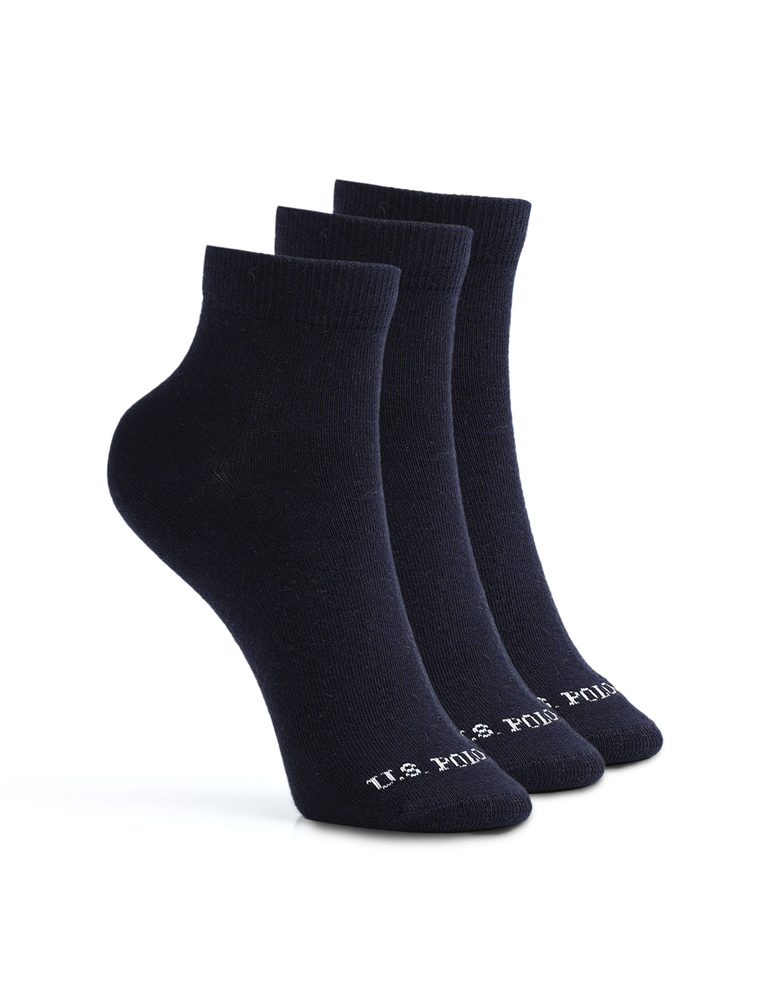 U.S. Polo Assn. Boys High-Ankle Length KS002 Socks - Pack Of 3
