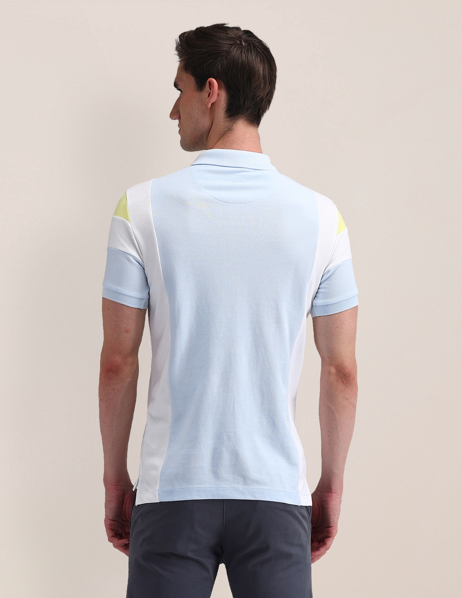 U.S. Polo Assn. Slim Fit Colourblocked Polo Shirt