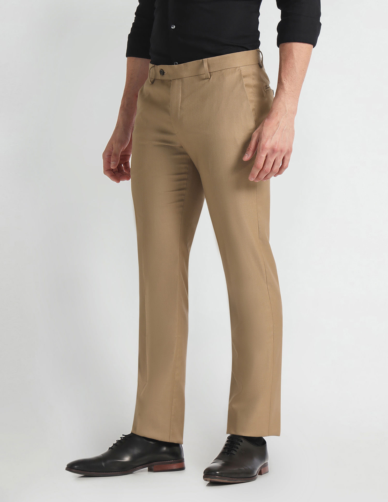 Arrow Hudson Tailored Fit Formal Trousers