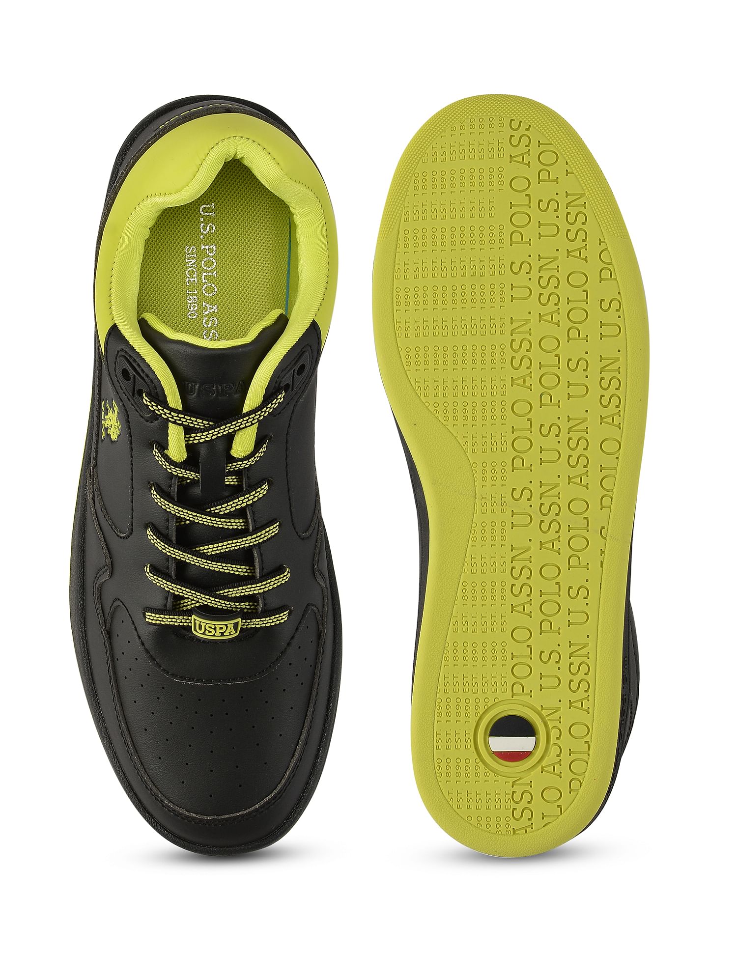 U.S. Polo Assn. Men Round Toe Colour Block Milo Sneakers