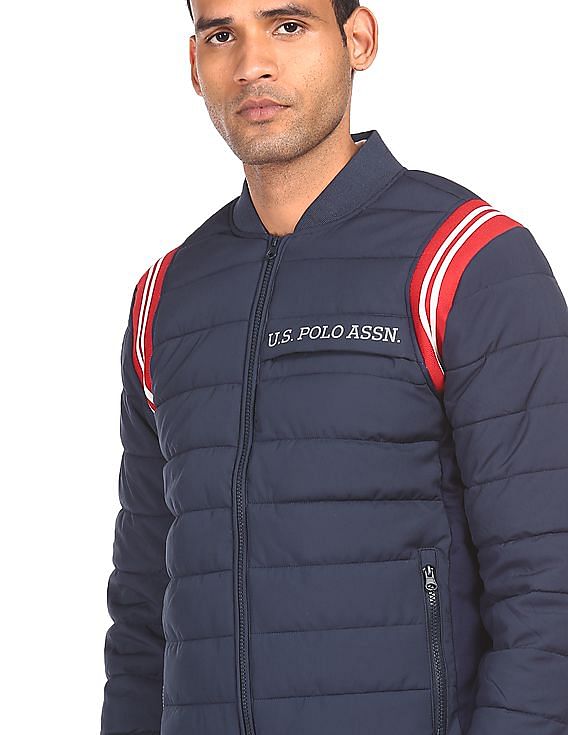 us polo assn front zip jacket with insert pocket