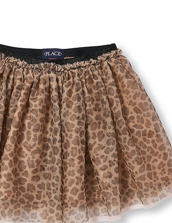 Leopard skirt shop children's place