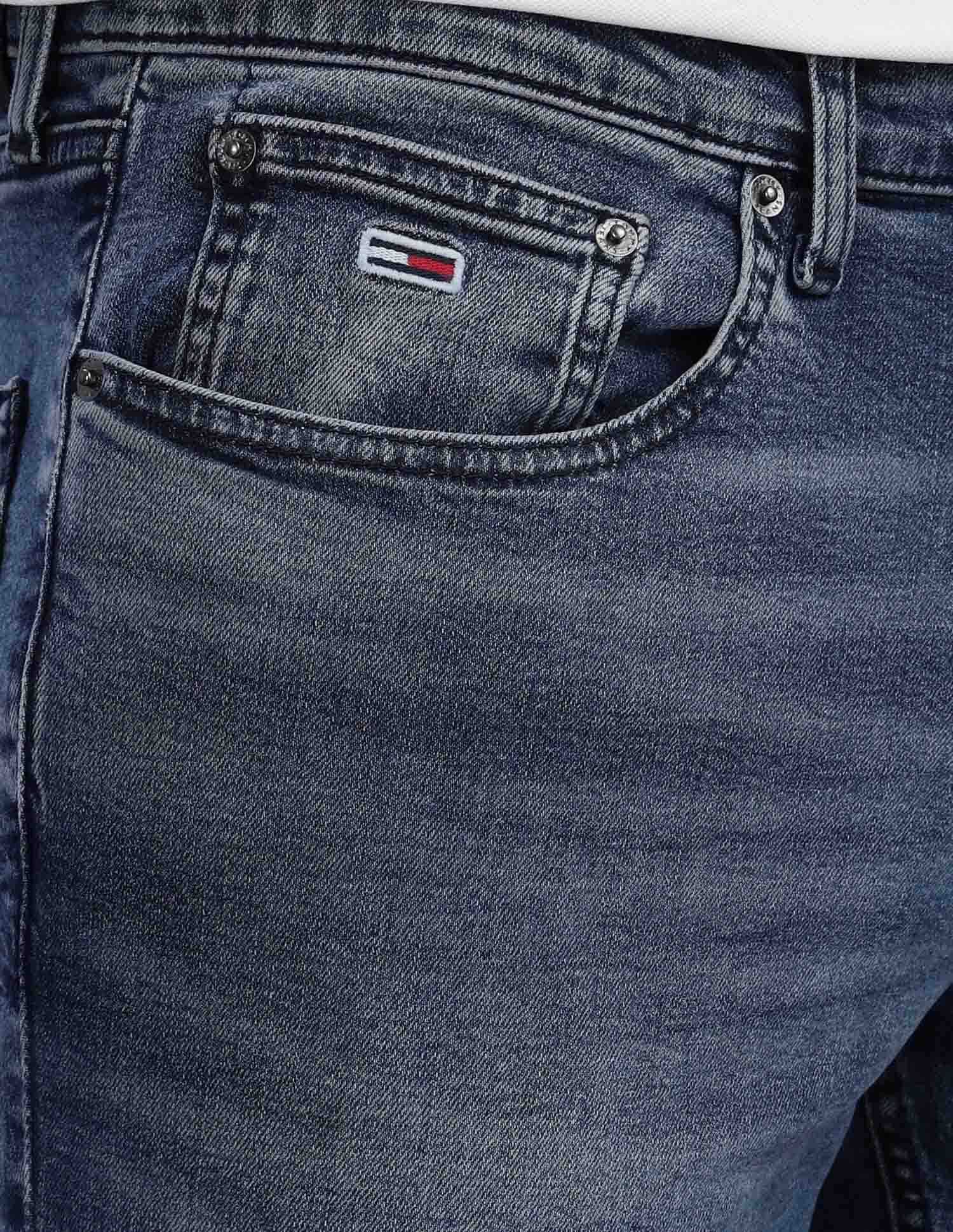 Tommy Hilfiger Mid-Wash Slim-Fit Mid Rise Jeans