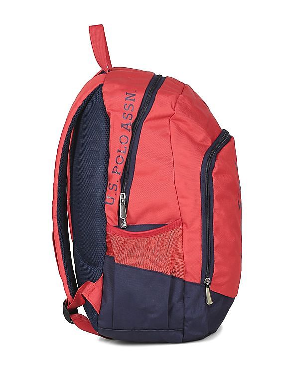 U.S. Polo Assn. Kids Boys Colour Block Printed Backpack