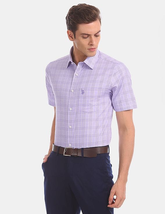 Buy USPA Tailored Men Men Lavender 