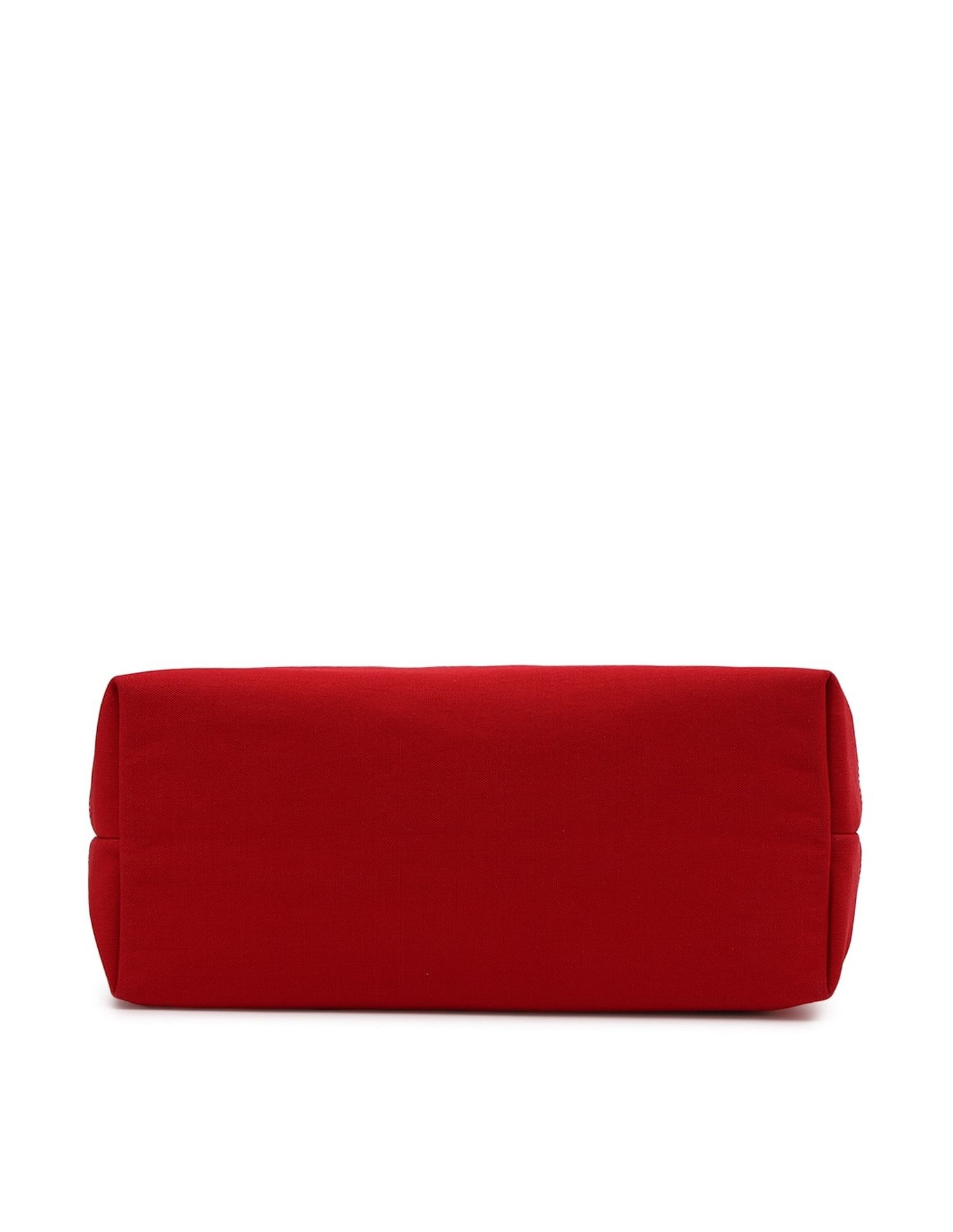 Tommy Hilfiger Colorblock Red Cotton Handbags