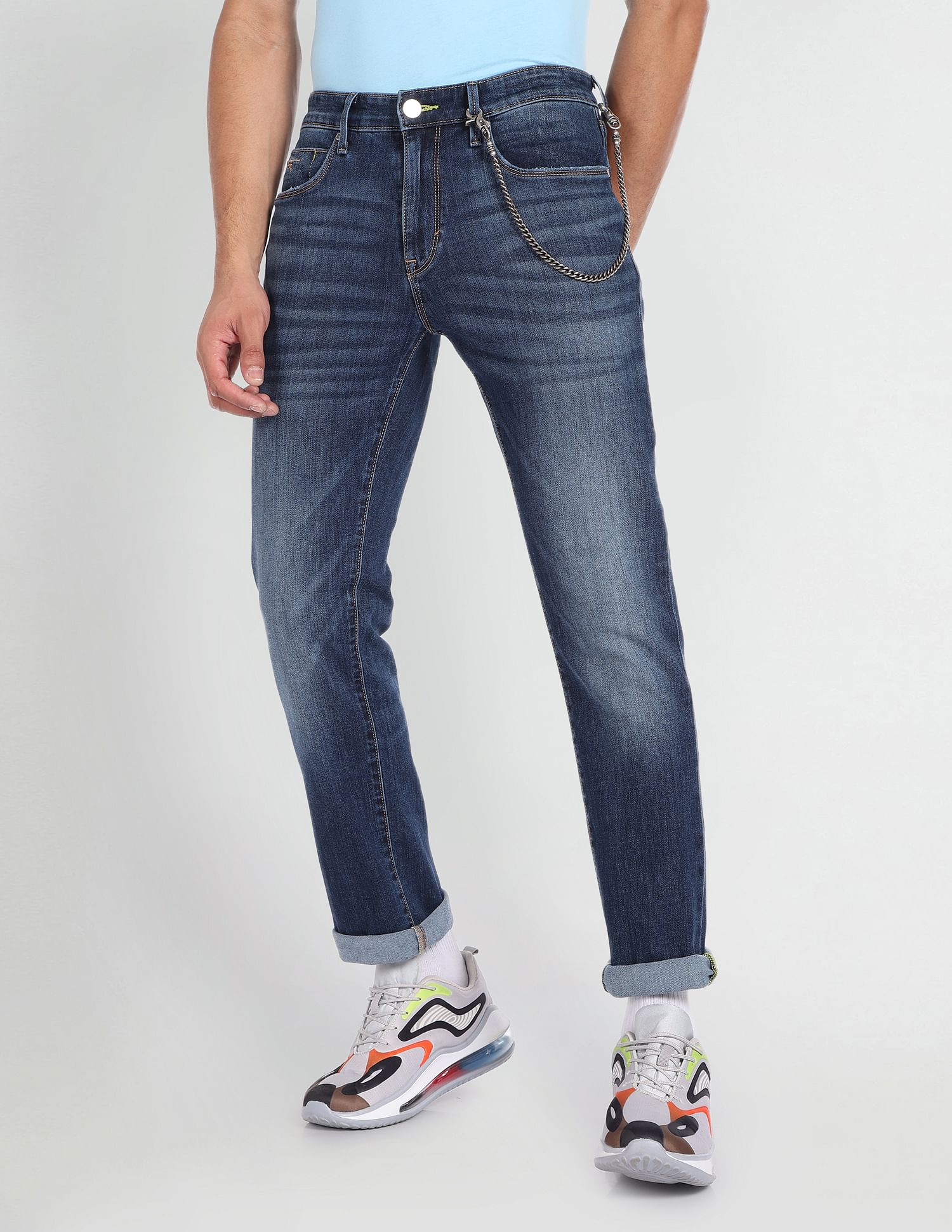 Flying Machine Freddie Slim Straight Whiskered Jeans