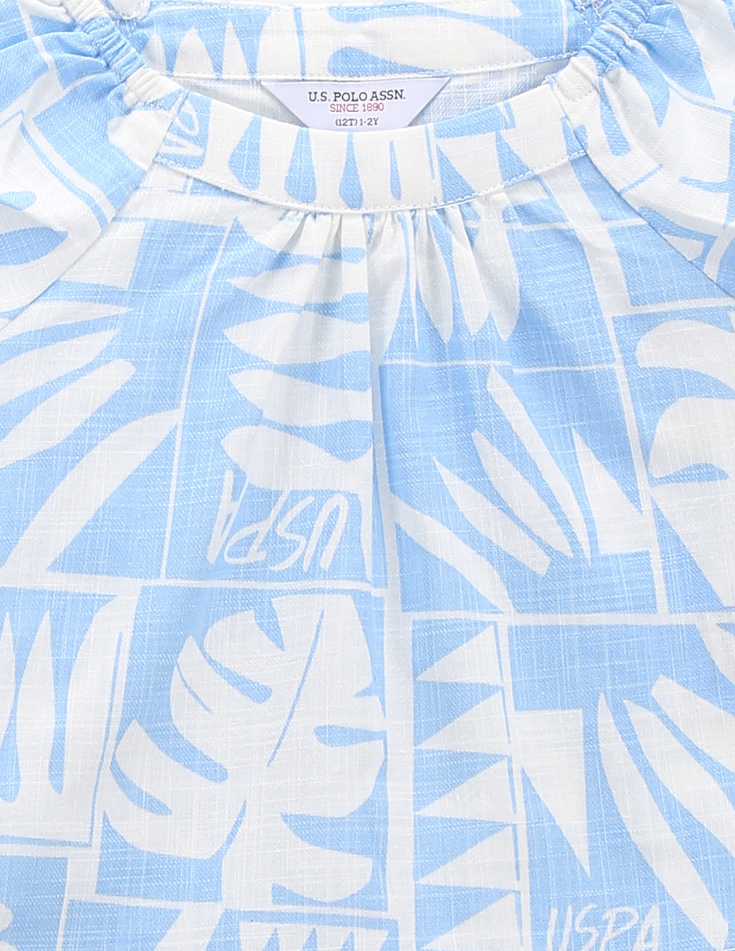 U.S. Polo Assn. Kids Girls Tropical Print Top