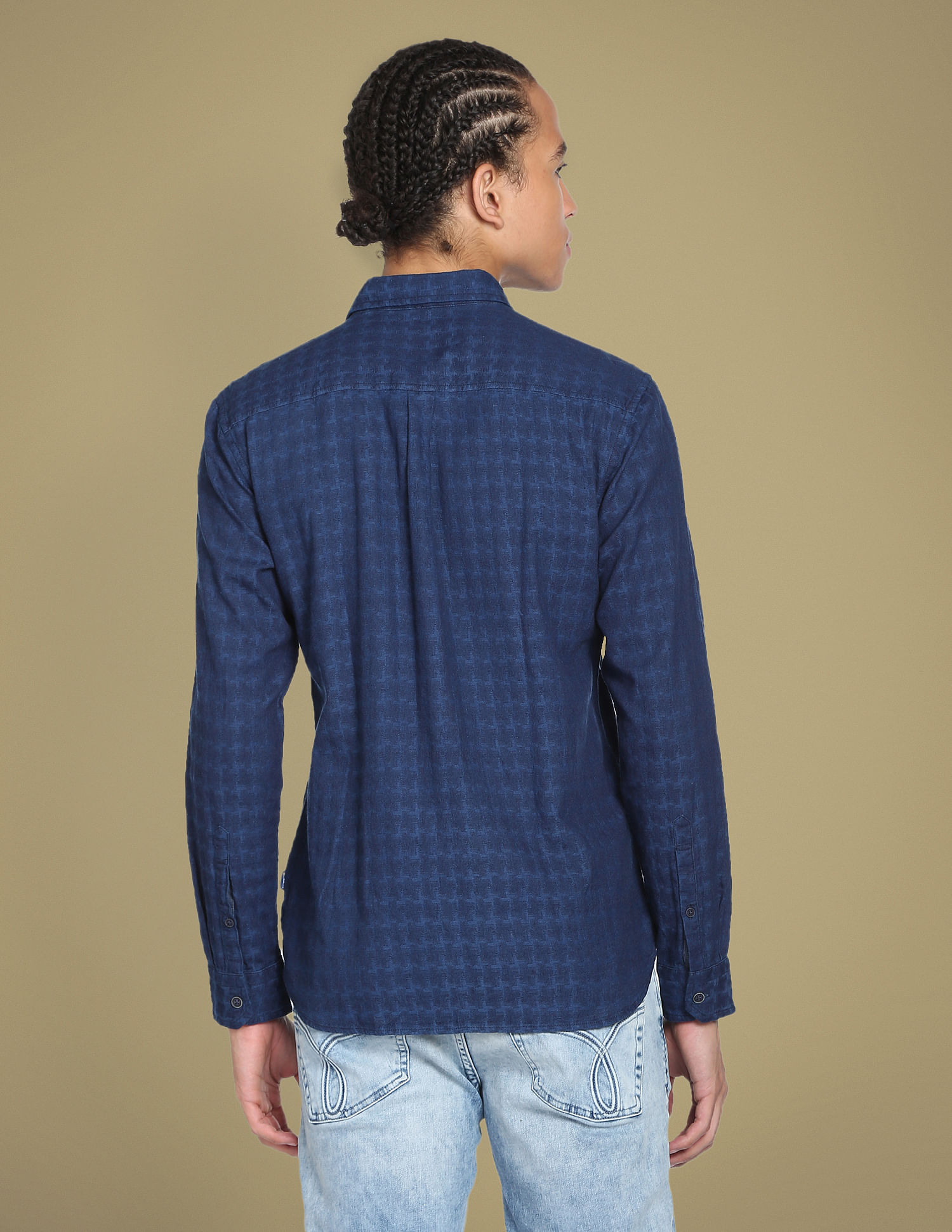 Flying Machine Cotton Slim Fit Shirt
