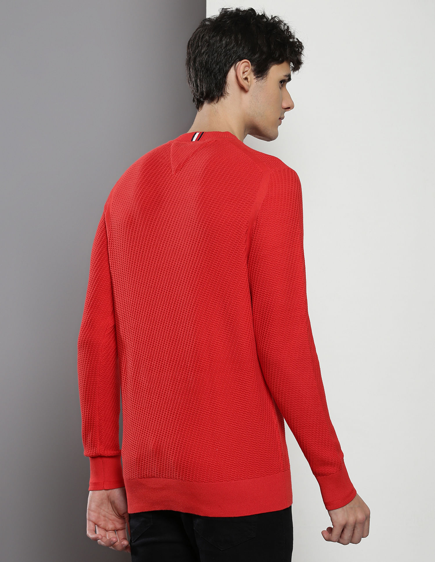 Tommy Hilfiger Organic Cotton Textured Sweater