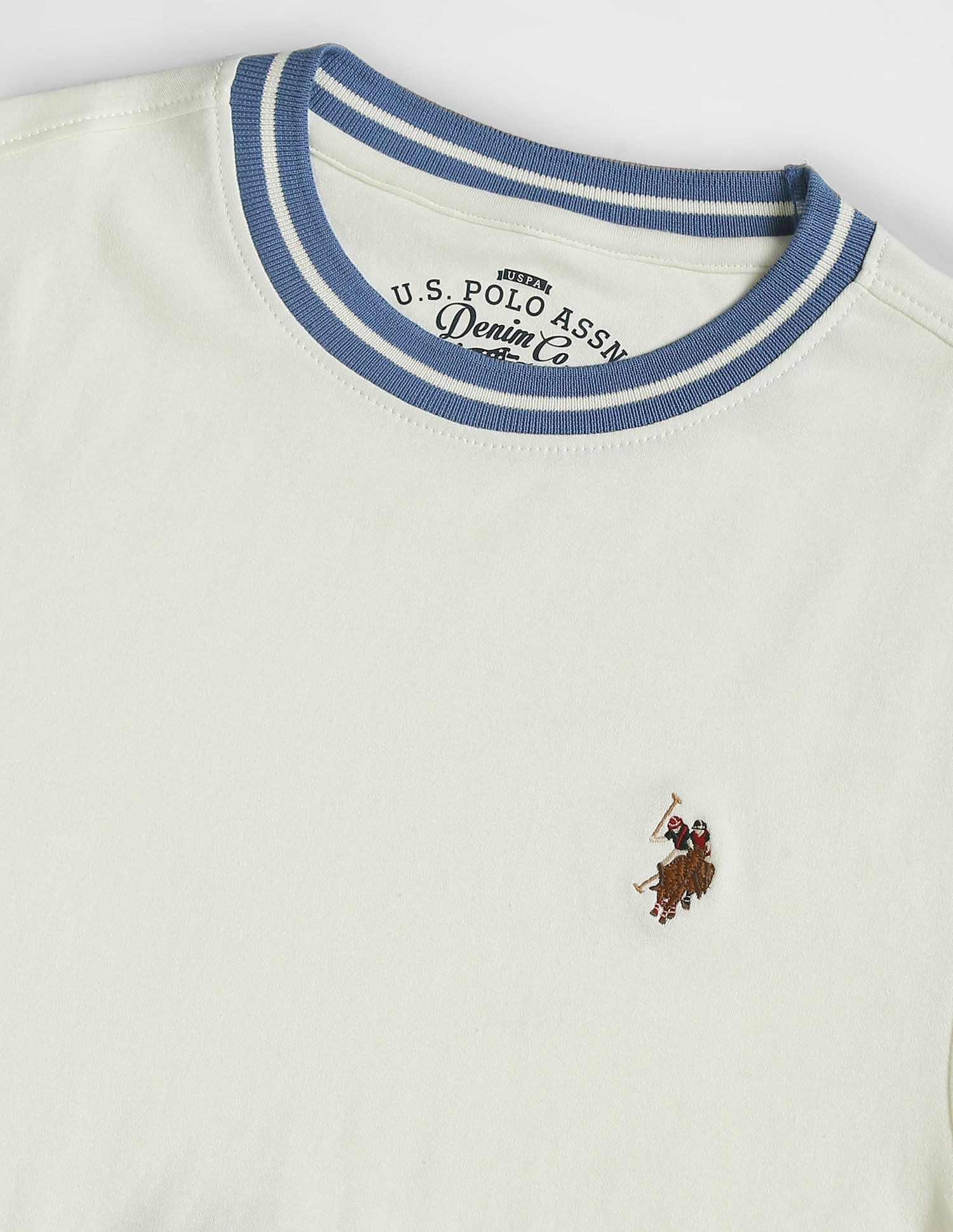 U.S. Polo Assn. Denim Co. Crew Neck Solid T-Shirt