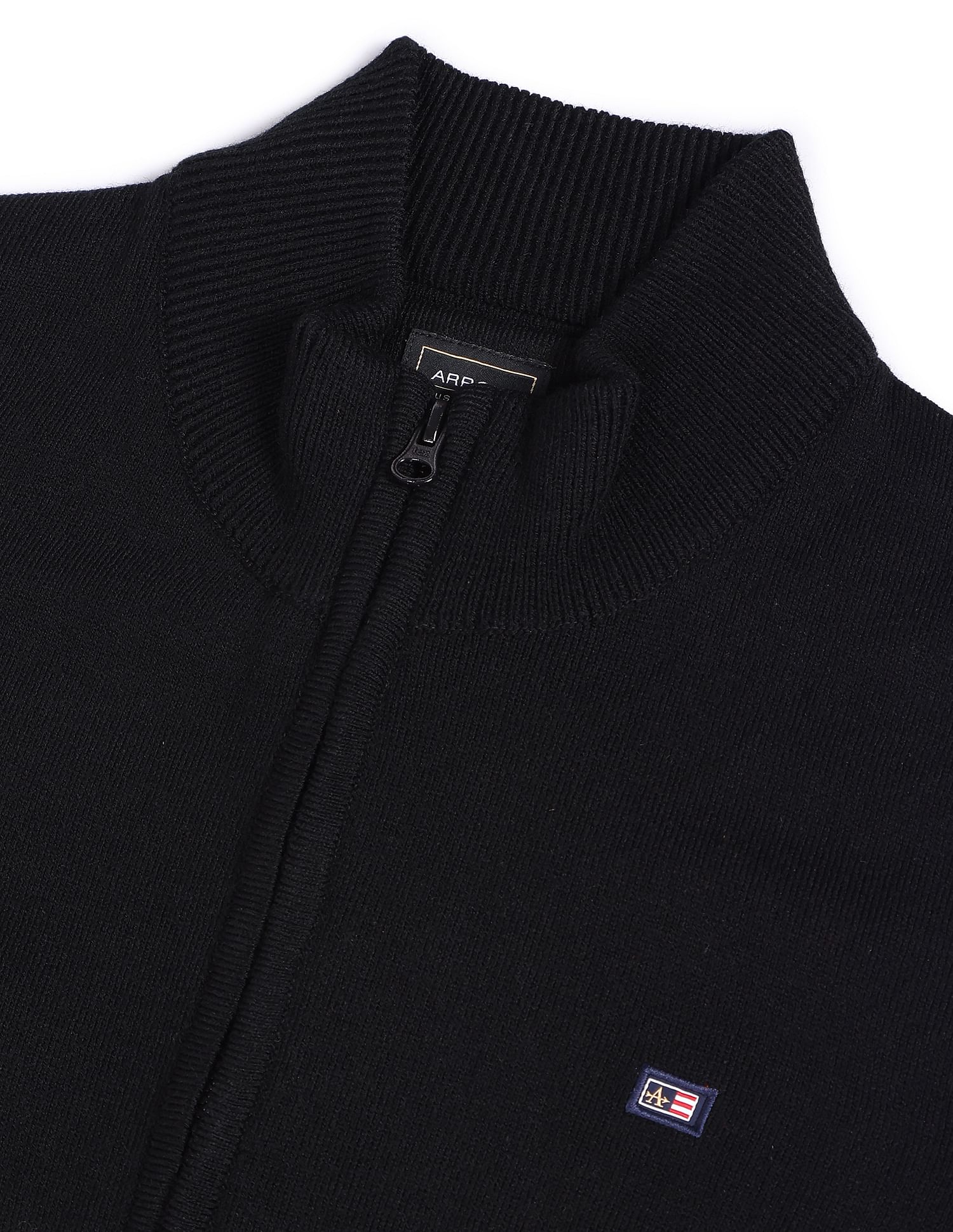 Arrow Sports Contrast Stripe Acrylic Sweater