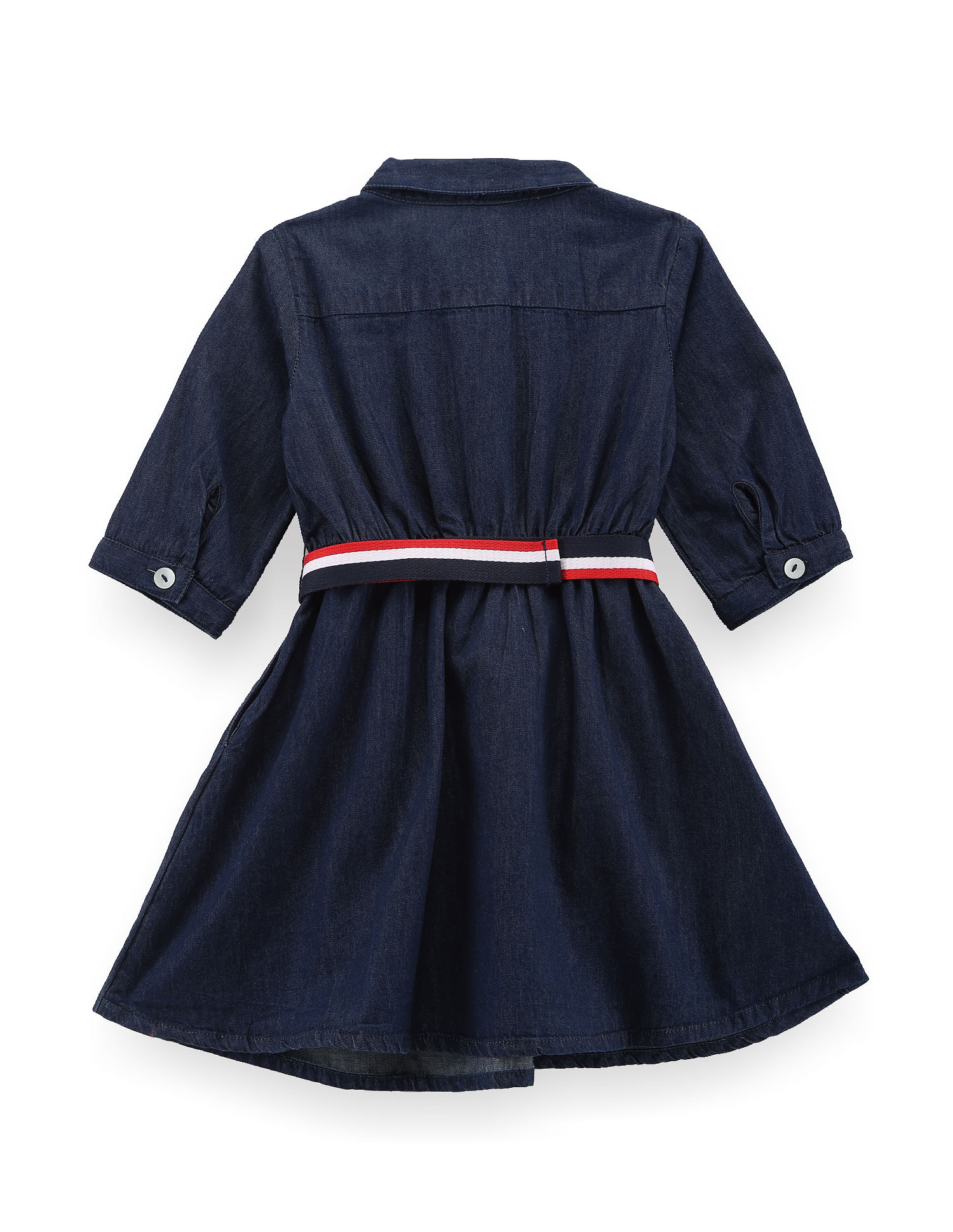 2022 New Fashion Brand Baby Kids Girl Denim Mini Dress Jean Long Sleeve  With Bow Casual Party Shirt Dress - Girls Casual Dresses - AliExpress