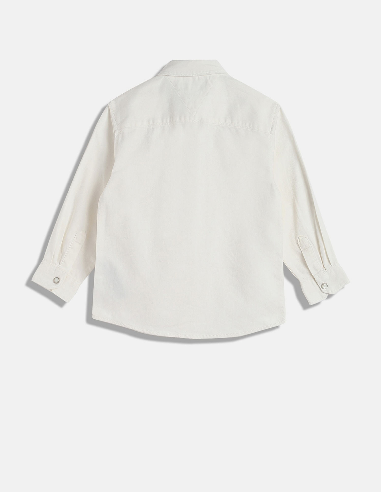 Tommy Hilfiger Kids Boys Solid Regular-Fit Cotton Shirt