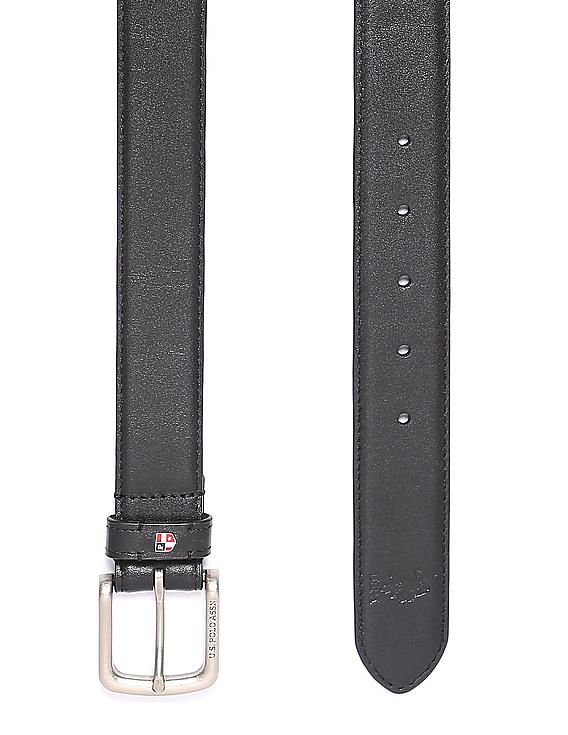 U.S. Polo Assn. Square Buckle Leather Belt