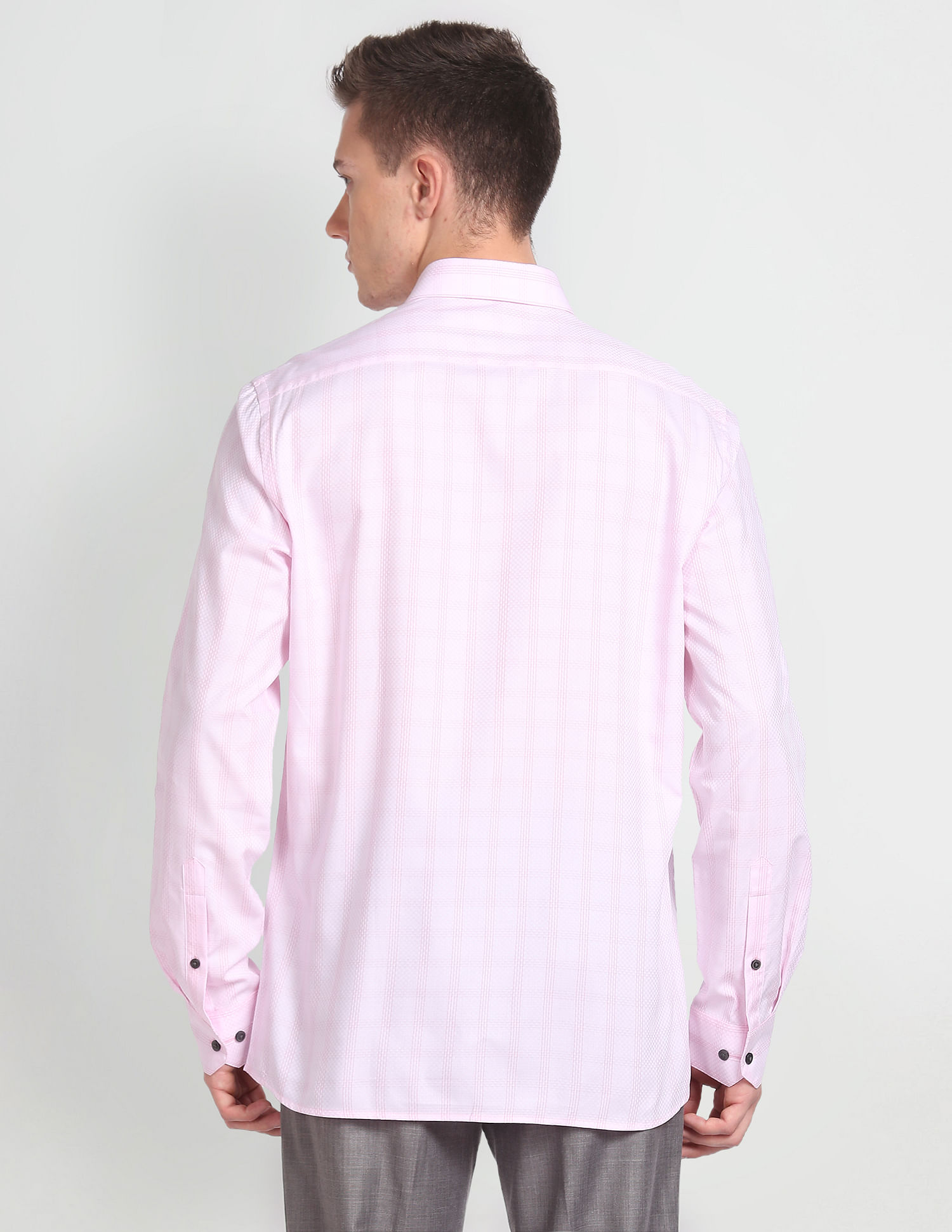 Arrow Manhattan Slim Fit Dobby Formal Shirt