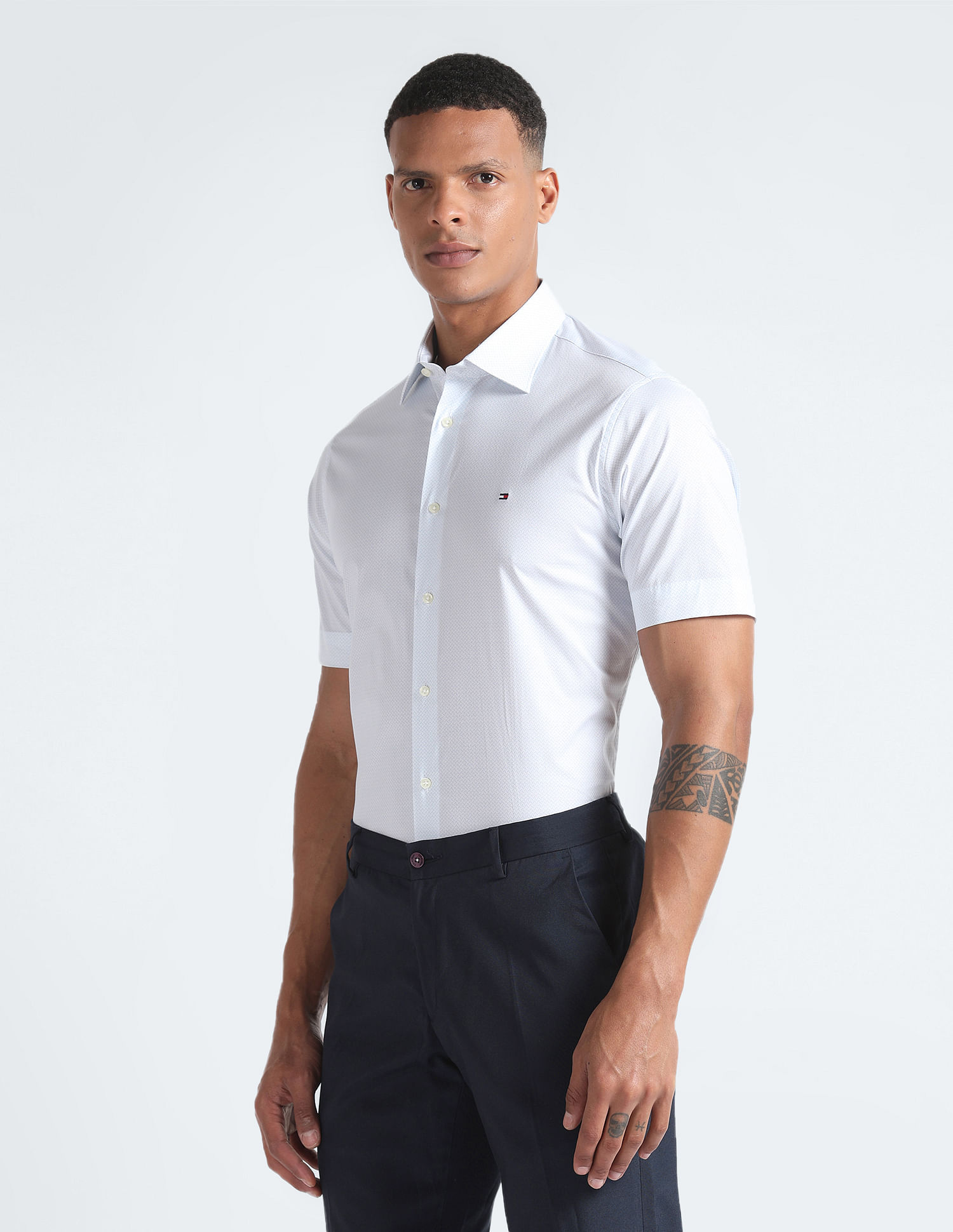 Tommy Hilfiger Sustainable Geometric Print Shirt