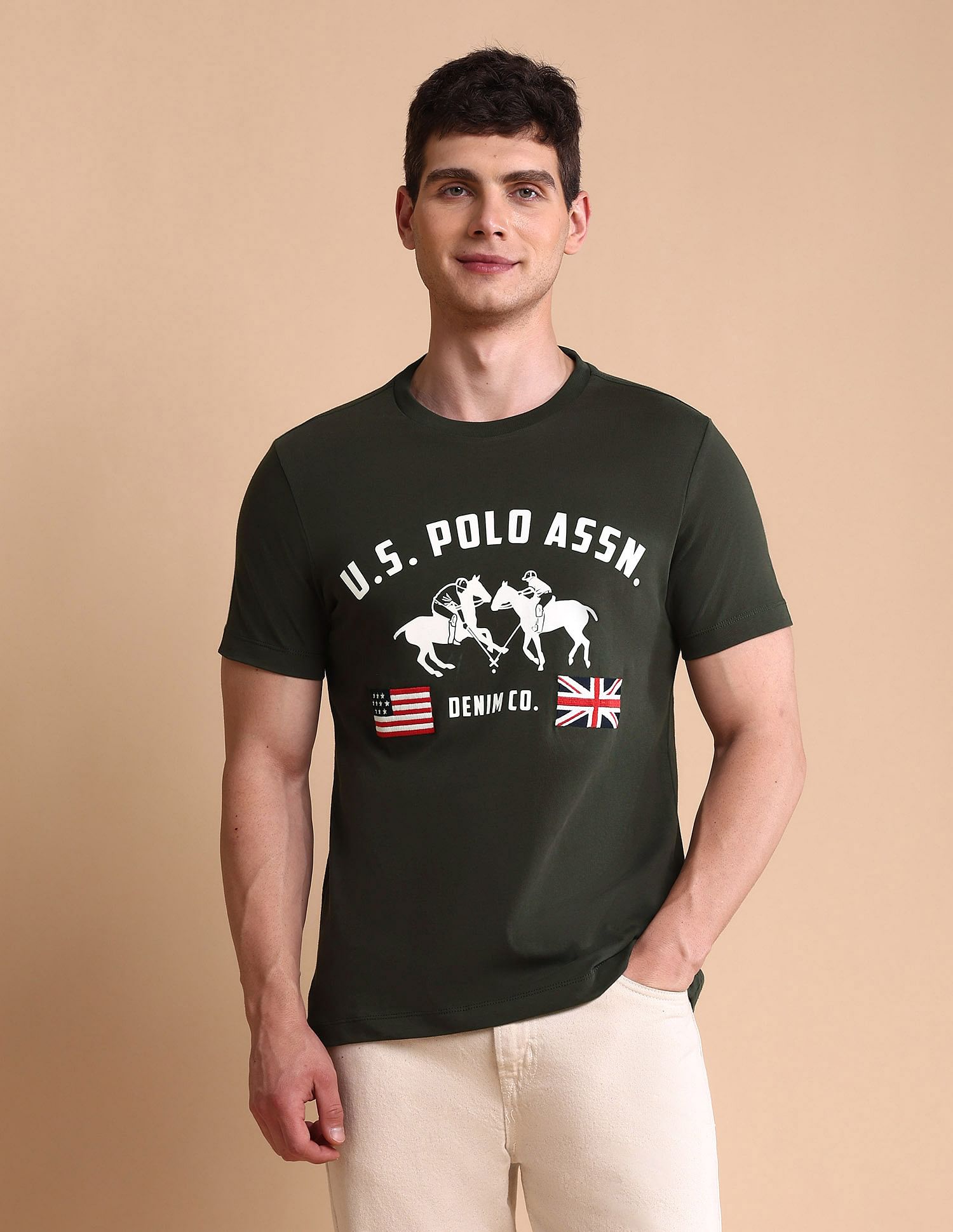 U.S. Polo Assn. Denim Co. Brand Printed Muscle Fit T-Shirt