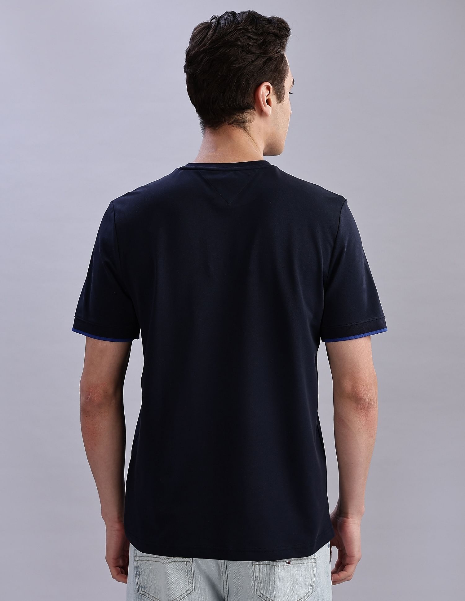 Tommy Hilfiger Solid Regular-Fit Cotton T-Shirts