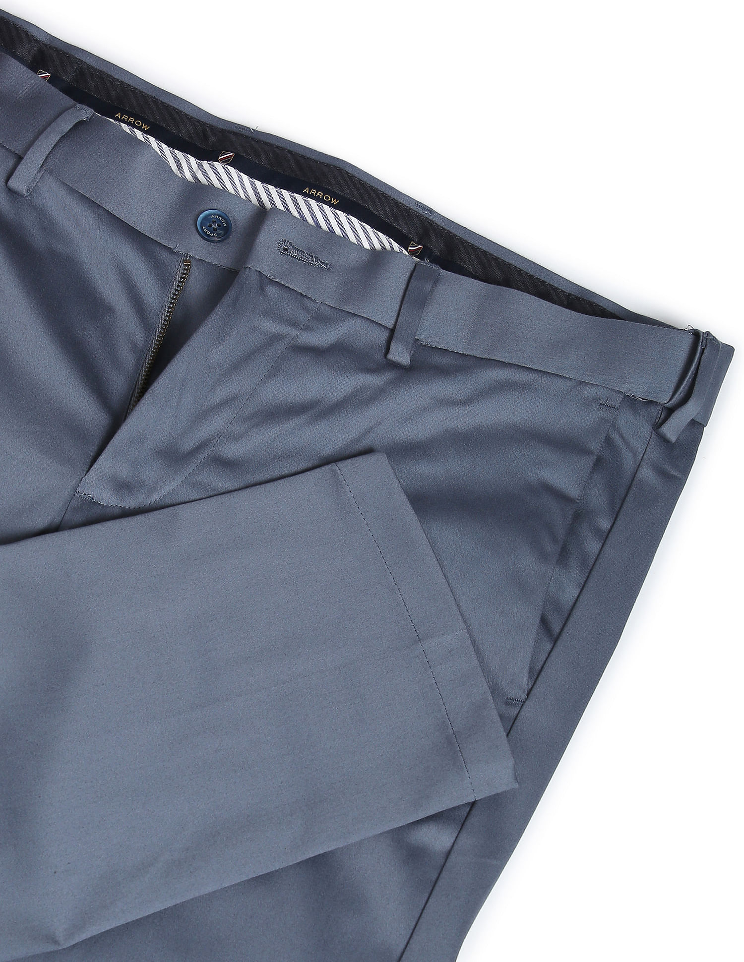 Buy Arrow Autoflex Dobby Formal Trousers - NNNOW.com