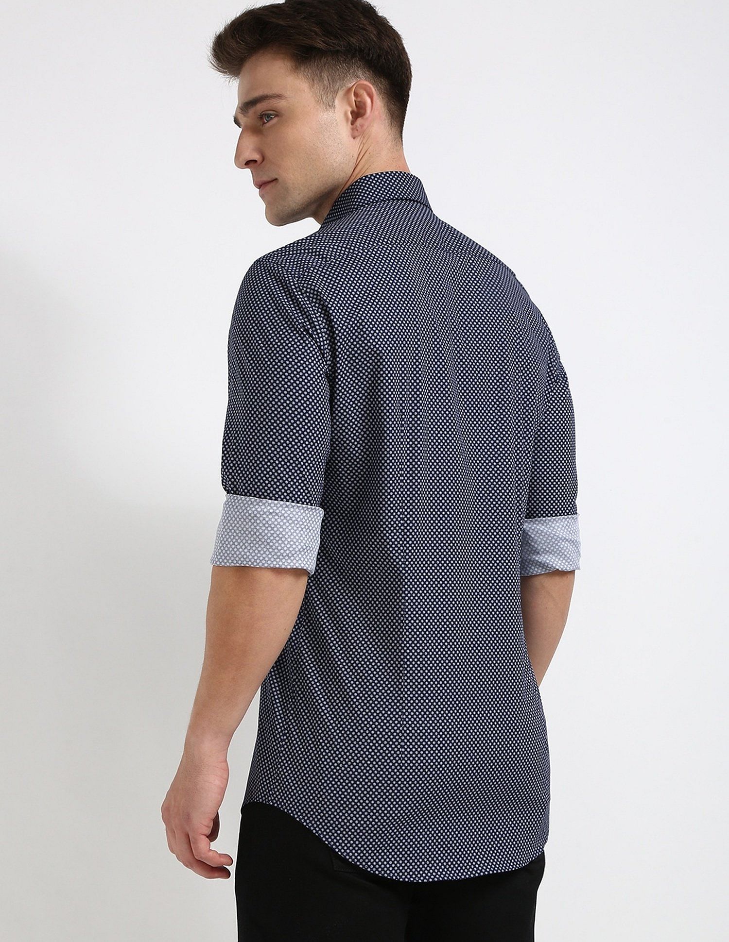 Tommy Hilfiger Printed Regular-Fit Poplin Woven Shirt