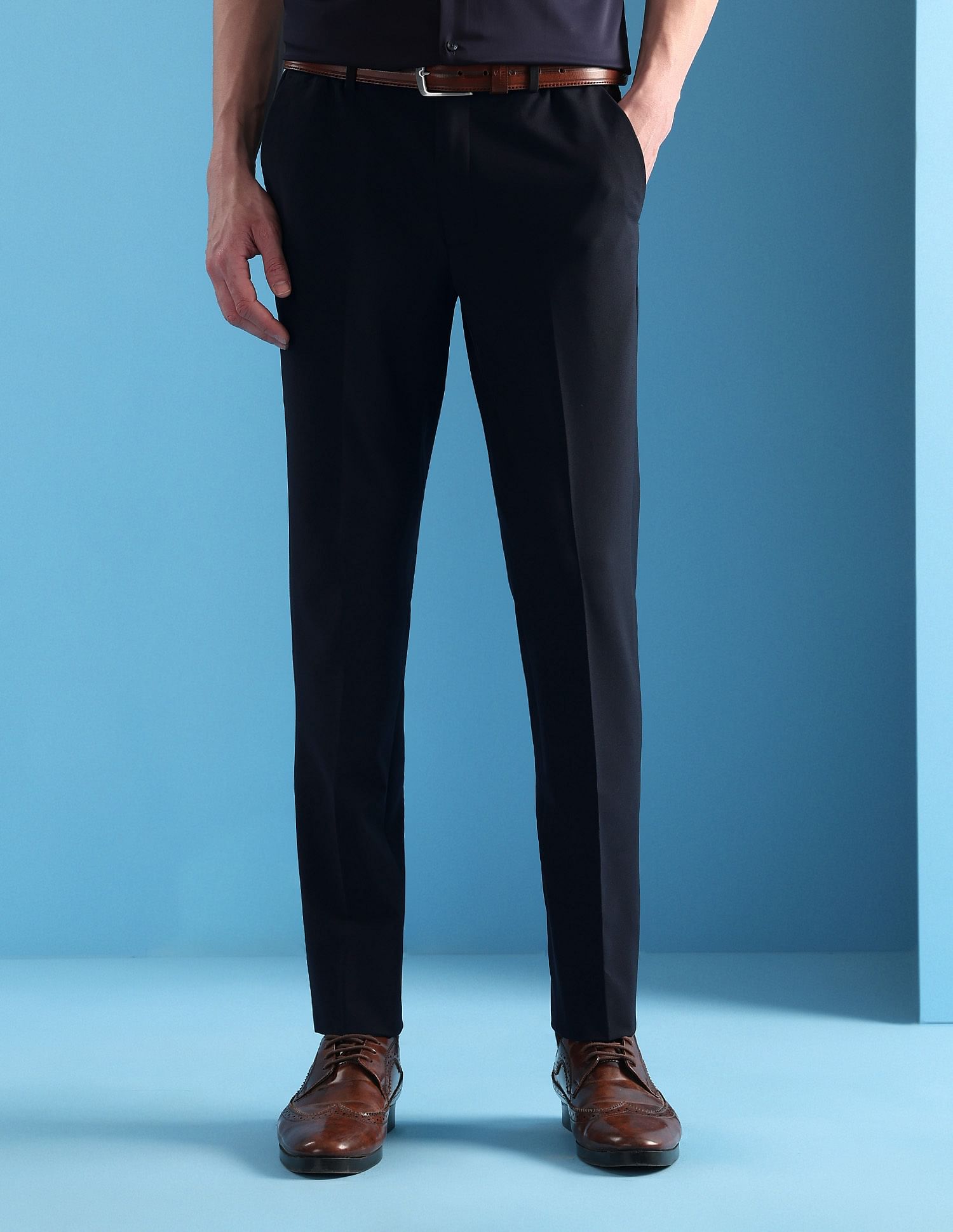 Arrow Mid Rise Slim Fit Velocity Trousers