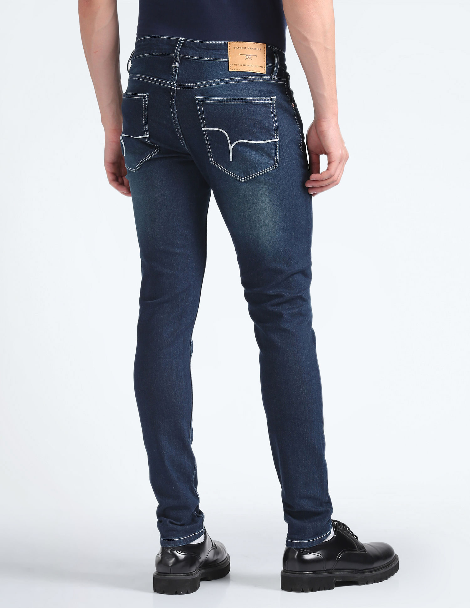 Flying Machine Jackson Skinny Fit Whiskered Jeans