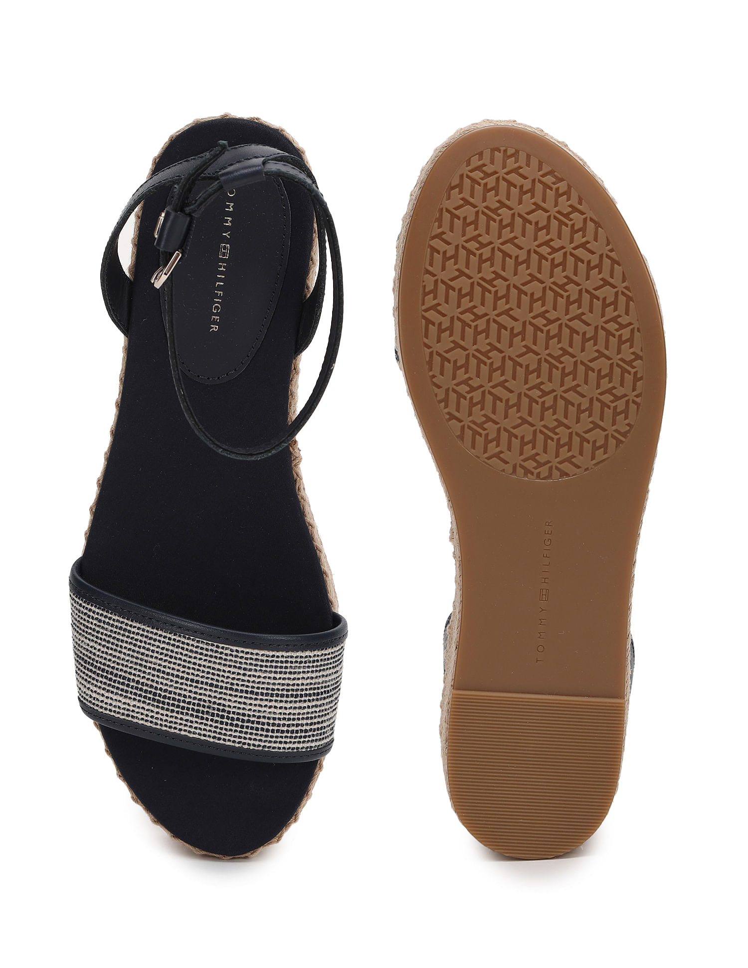 Tommy hilfiger ankle 2025 strap espadrille sandals