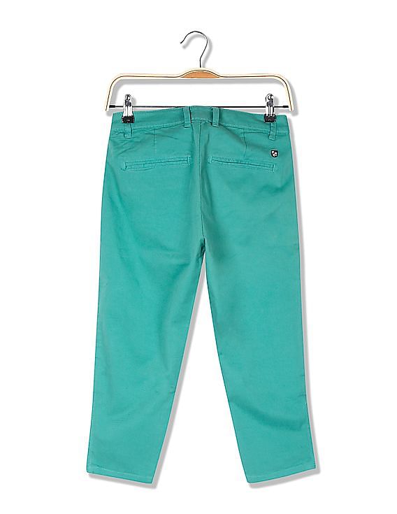 U.S. Polo Assn. Women Zipper Hem Capri Trousers