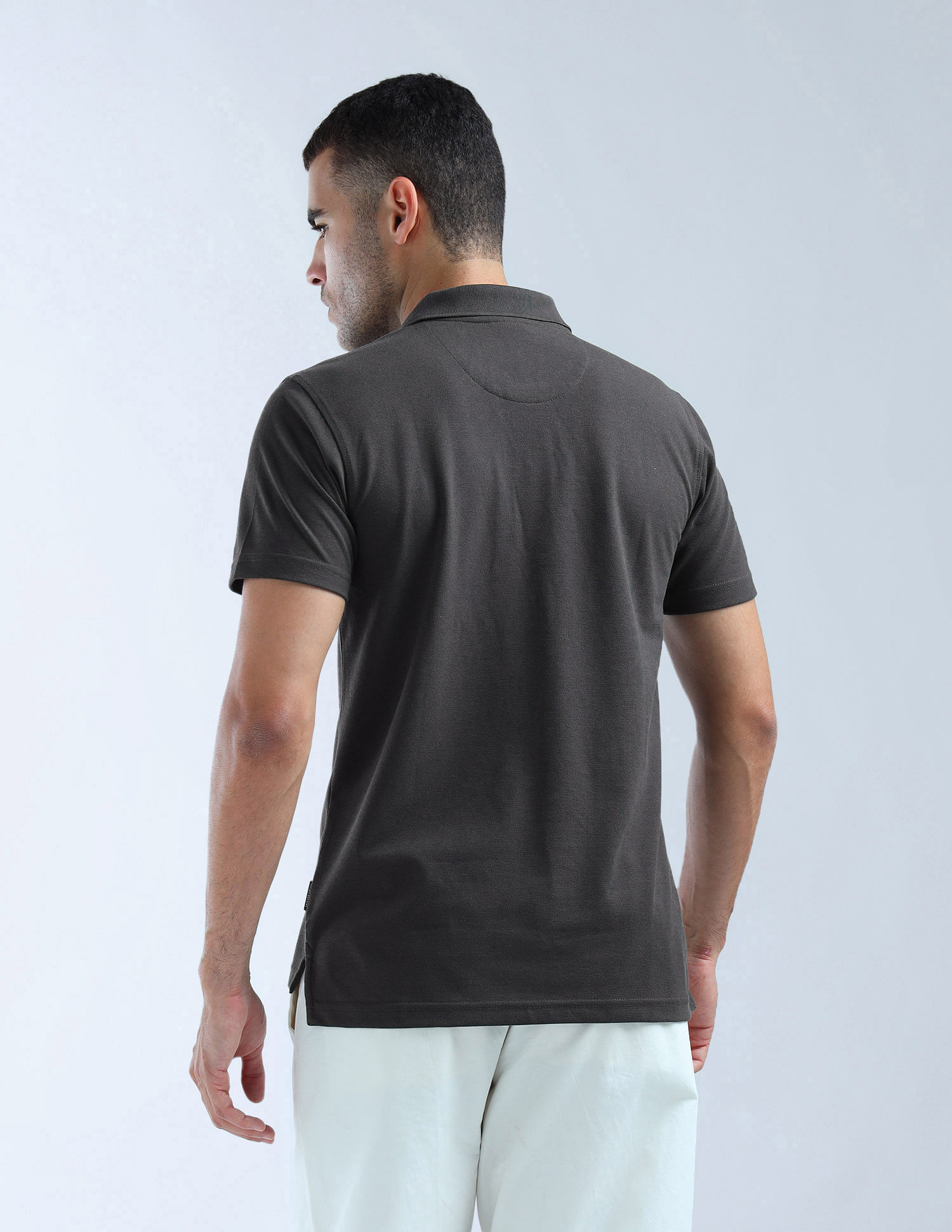 Flying Machine Solid Regular Fit Polo Shirt