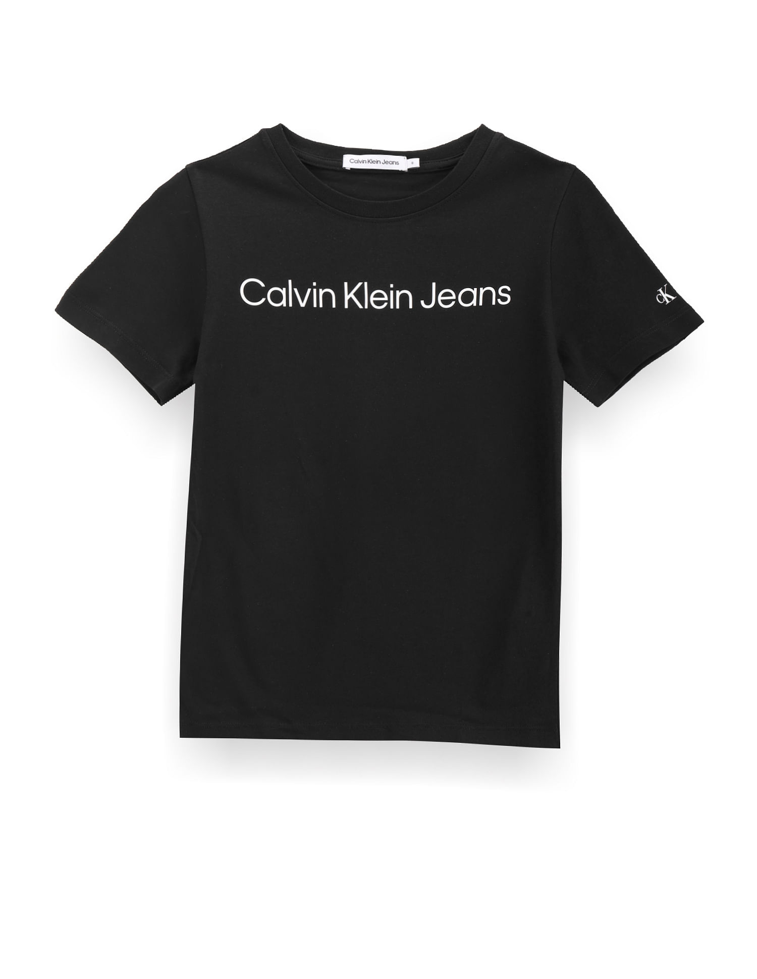 Buy Calvin Klein Jeans Crew Neck Brand Print T-Shirt - NNNOW.com