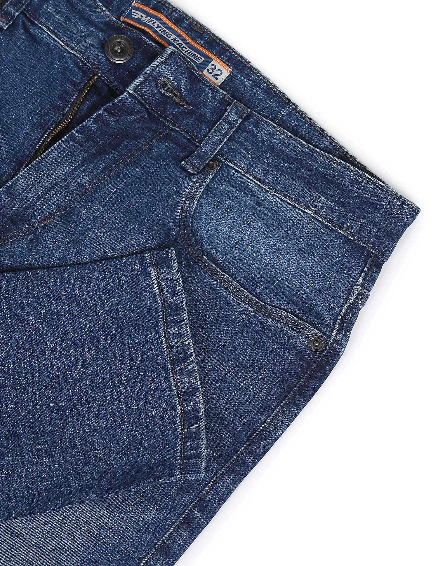 Flying Machine Mid Rise Slim Tapered Fit Jeans
