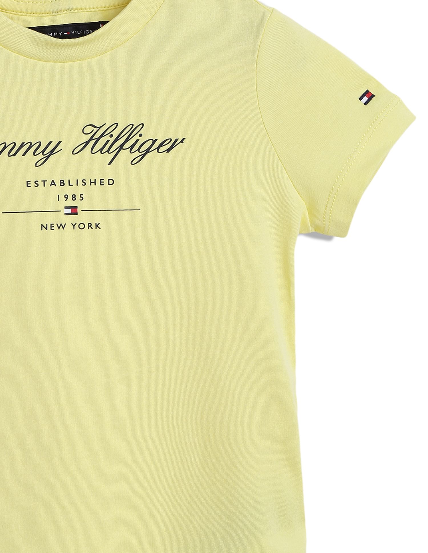 Tommy Hilfiger Kids Script Logo Cotton T-Shirt