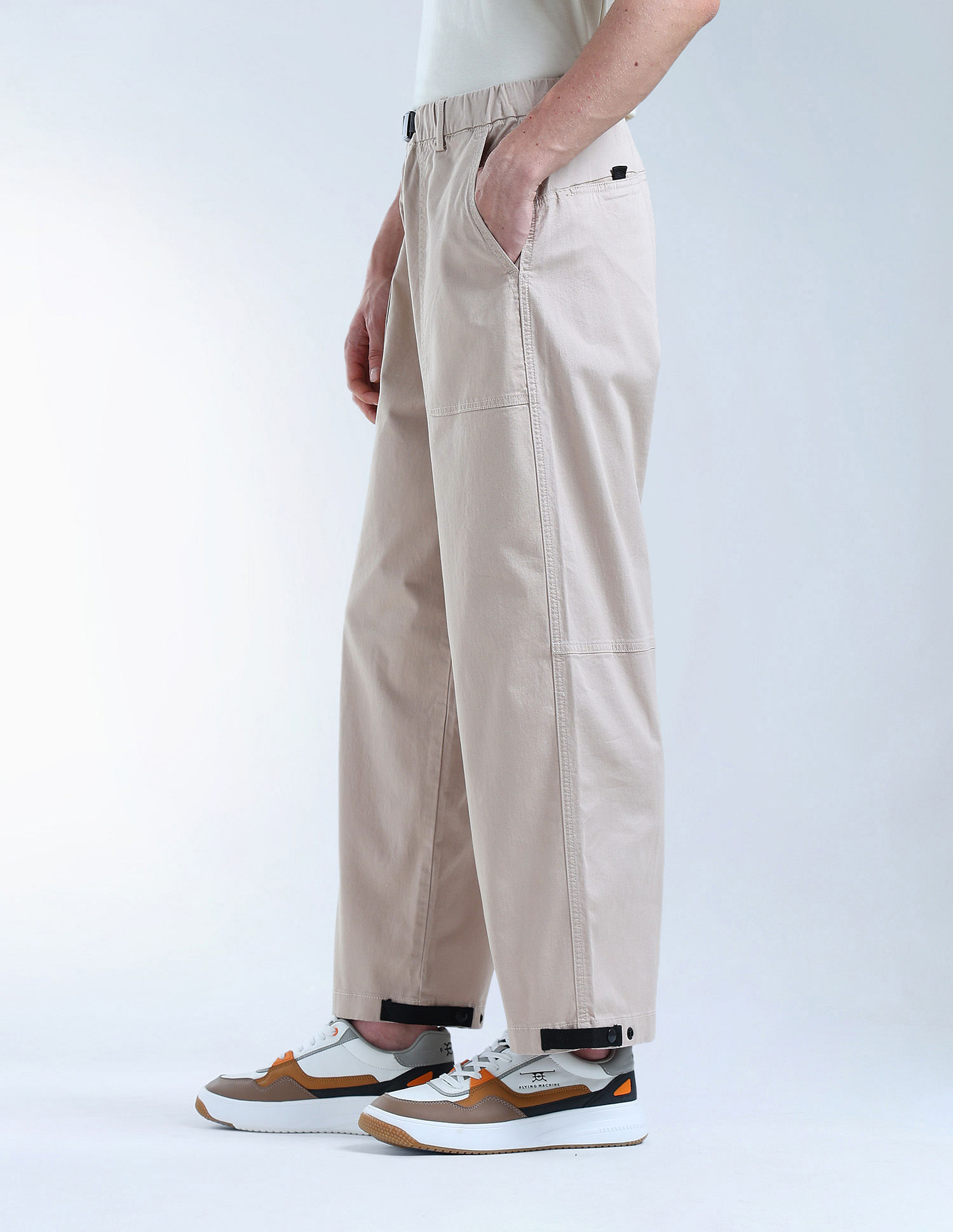 Flying Machine Twill Relaxed Fit Cargos