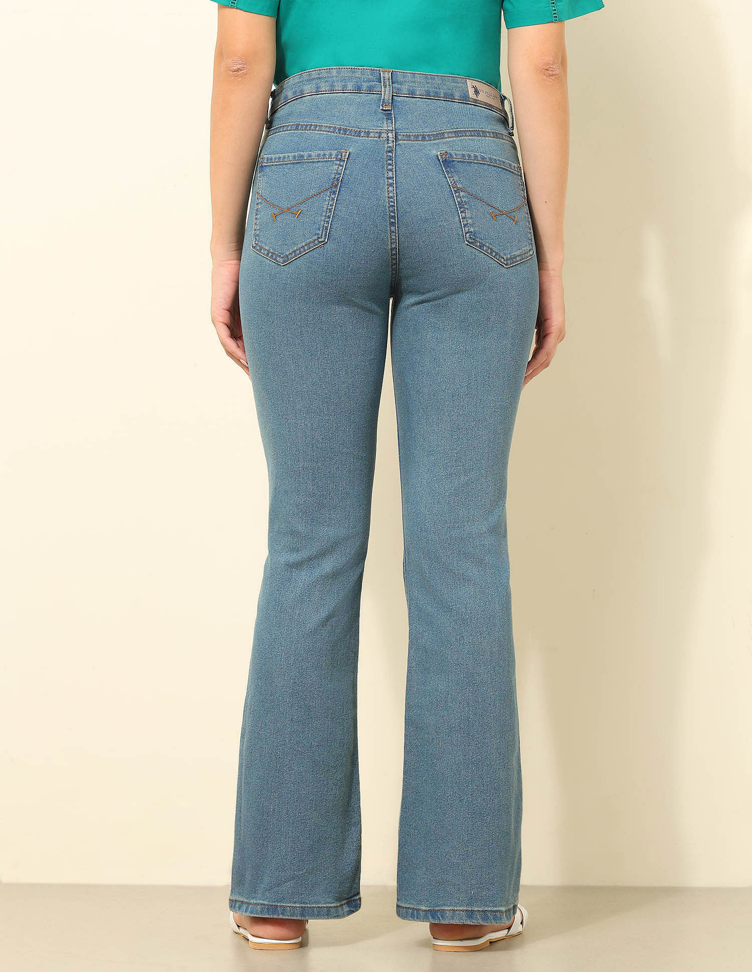 U.S. Polo Assn. Women Mid Rise Bootcut Jeans