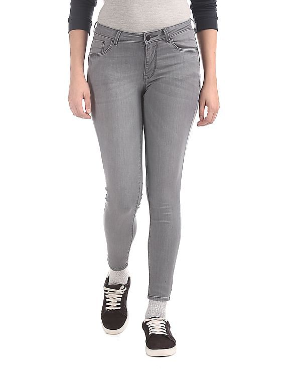 Flying Machine Women Twiggy Super Skinny Fit Mid Rise Jeans