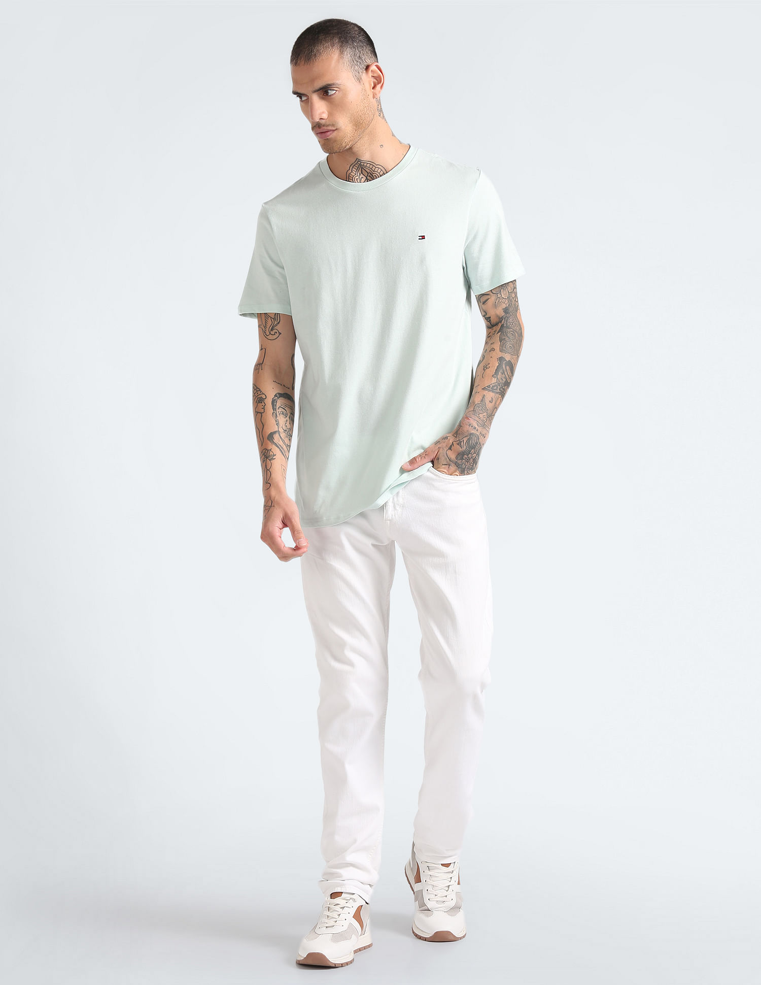 Tommy Hilfiger Solid Cotton Nantucket T-shirt