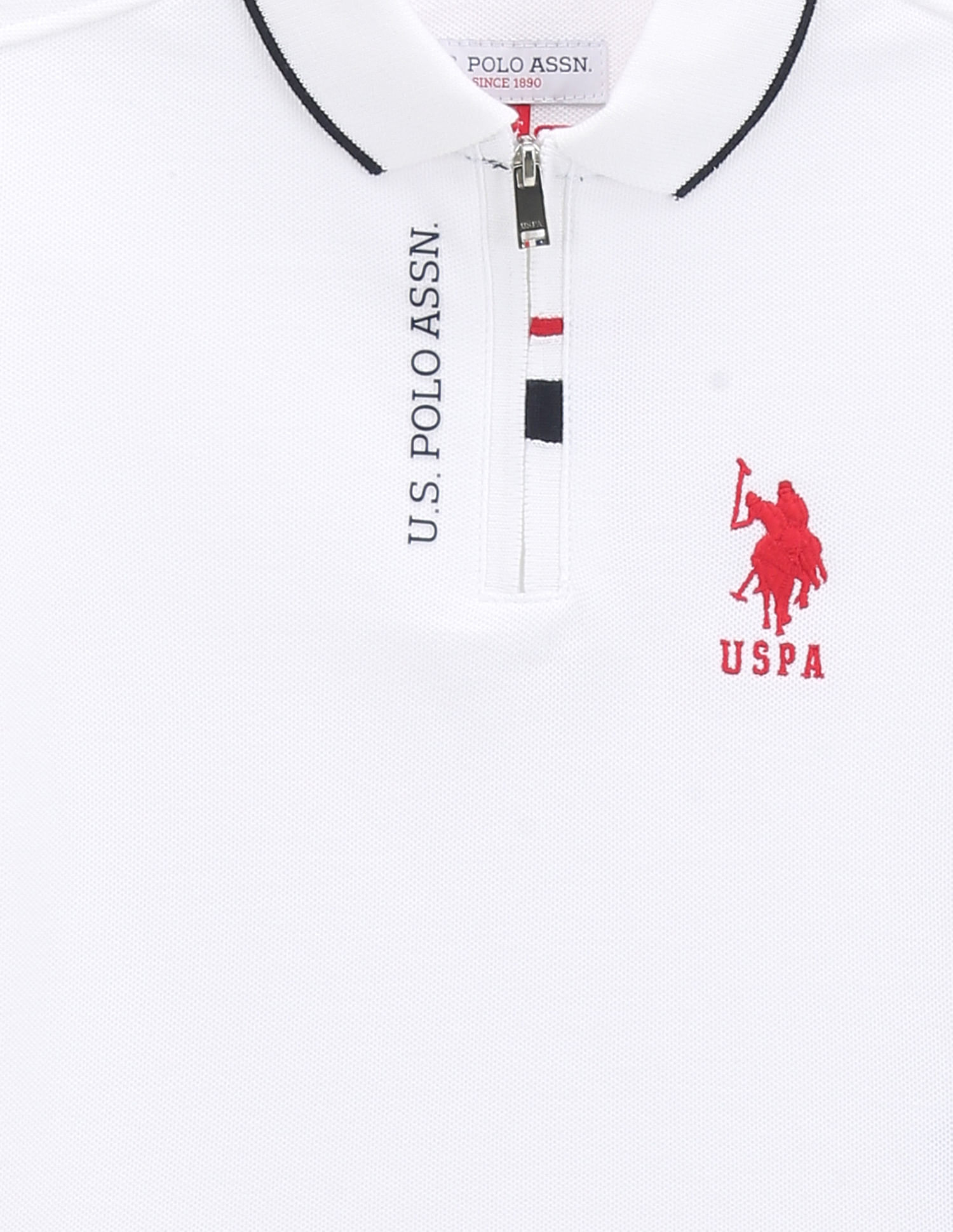 U.S. Polo Assn. Kids Boys Zipper Polo Shirt