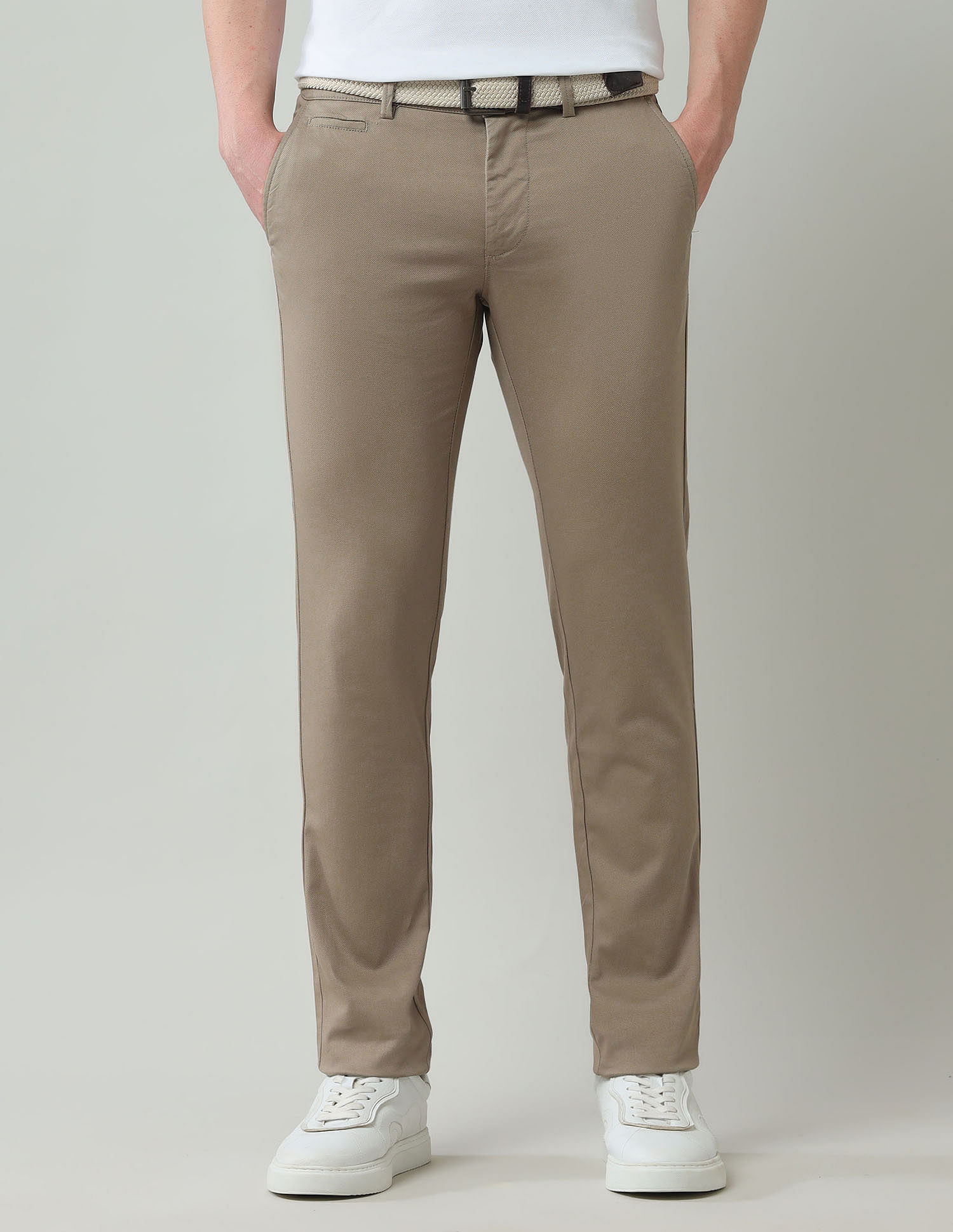 Arrow Sport Mid Rise Dobby Trousers