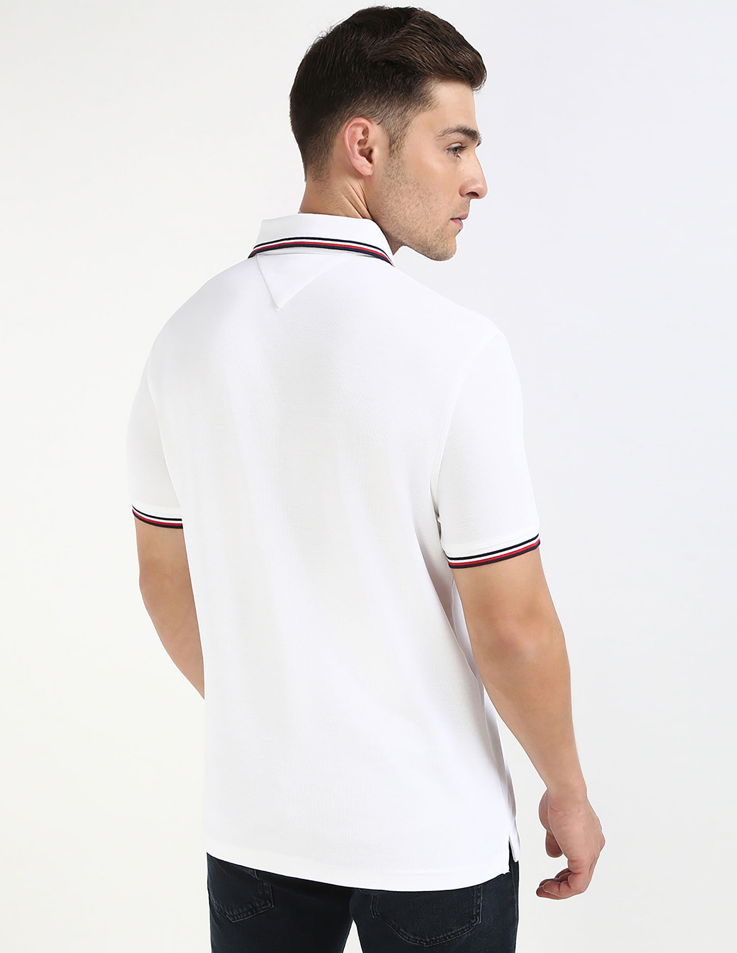 Tommy Hilfiger Solid Regular-Fit Cotton Polo Shirt