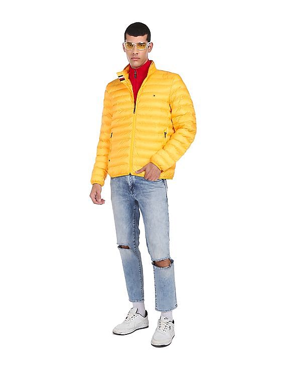 Tommy hilfiger store yellow puffer jacket