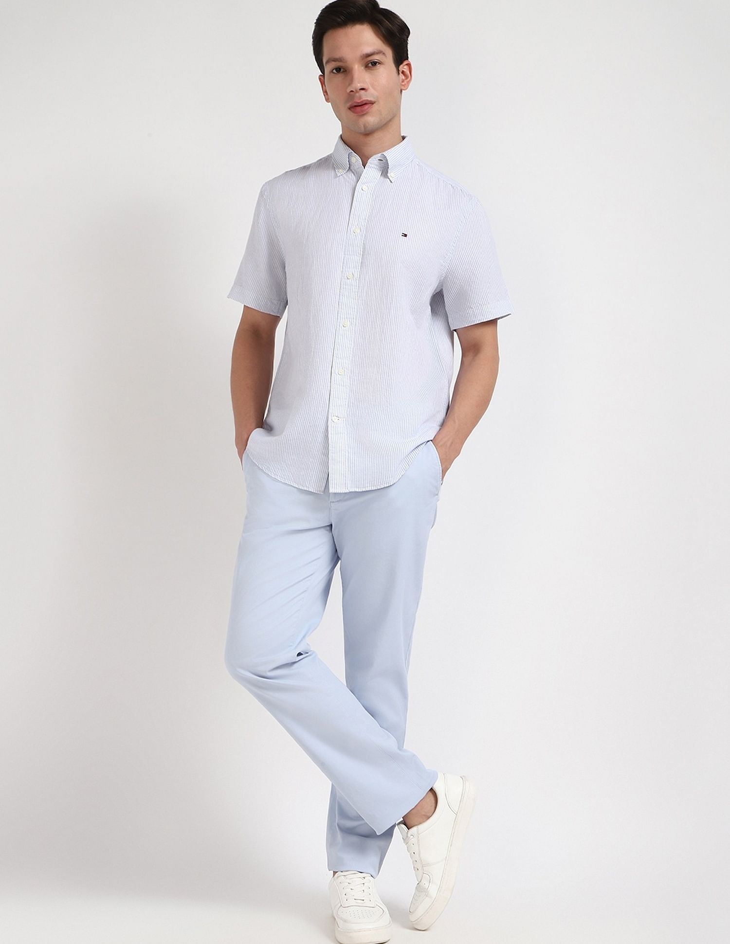Tommy Hilfiger Striped Regular-Fit Cotton Shirt
