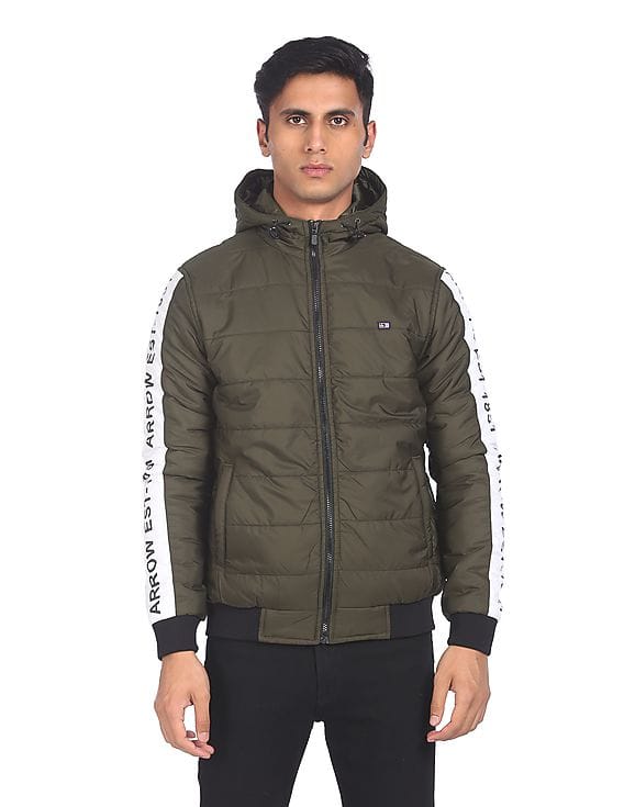 Buy Arrow Long Sleeve Brand Tape Hooded Jacket - NNNOW.com