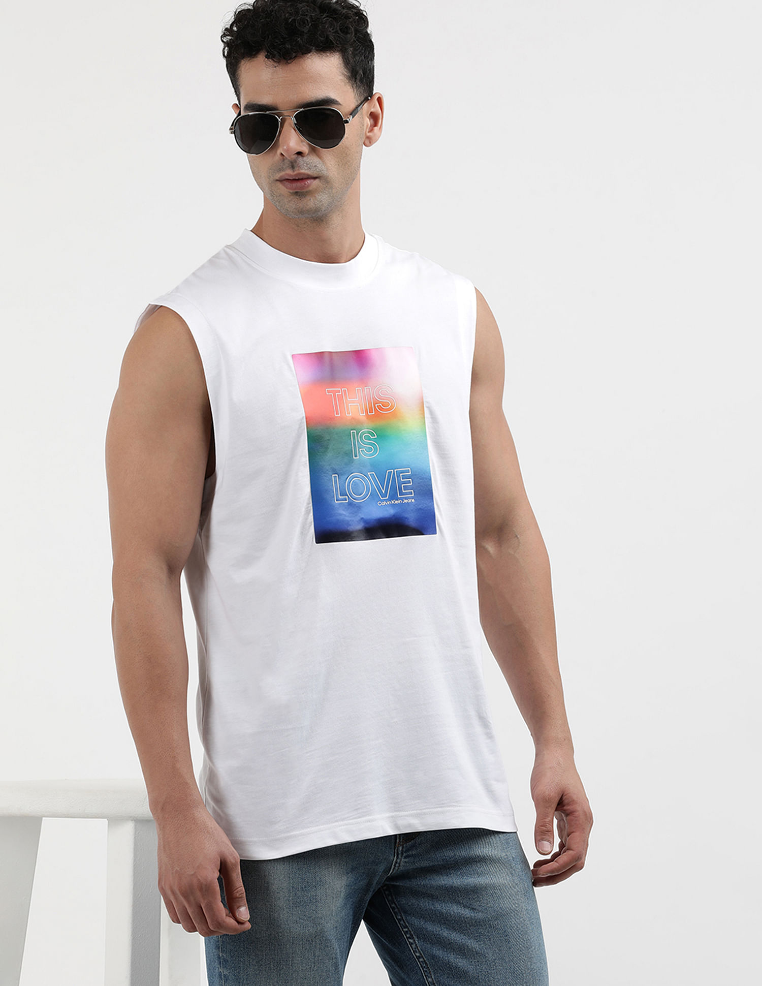 Calvin Klein Jeans Regular Fit Printed Tank