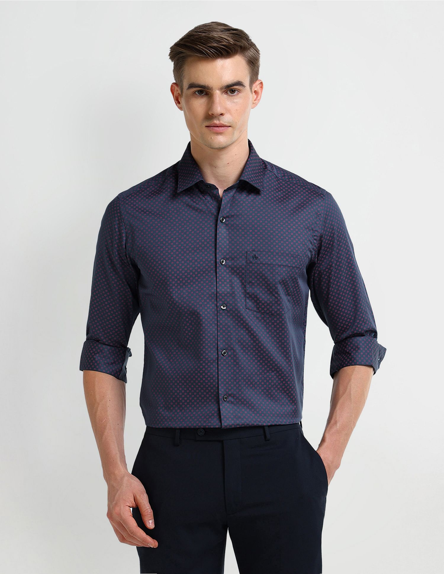 Arrow Manhattan Slim Fit Satin Shirt