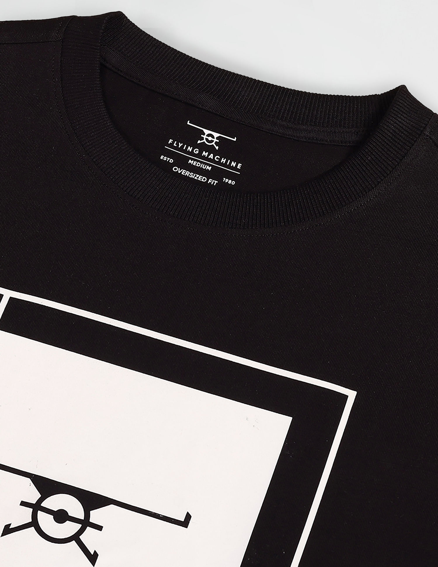 Flying Machine Glow In The Dark Cotton T-Shirt