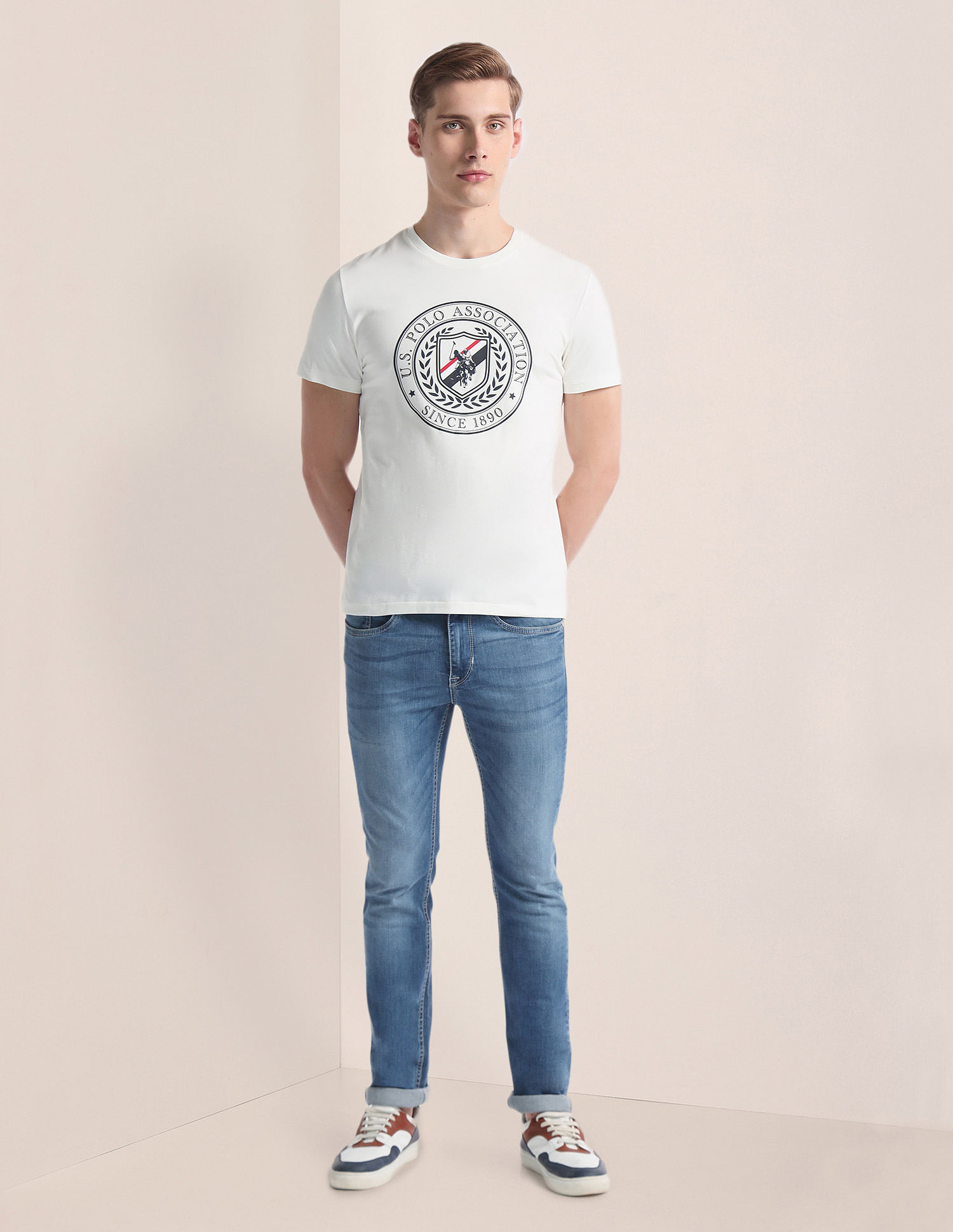 U.S. Polo Assn. Brand Print Slim T-Shirt